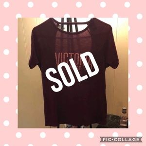 SOLD ON FBMP Victoria’s Secret Sport Open Back Tee